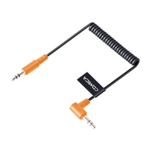 Cable de audio trenzado COMICA CVM-D-CPX de TRS a TRS en ángulo recto
