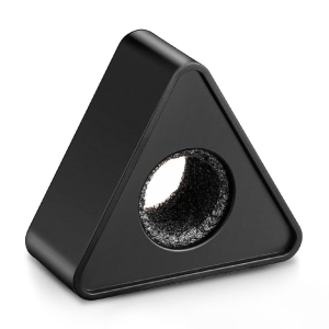 Porta logo triangular universal para micrófonos de mano